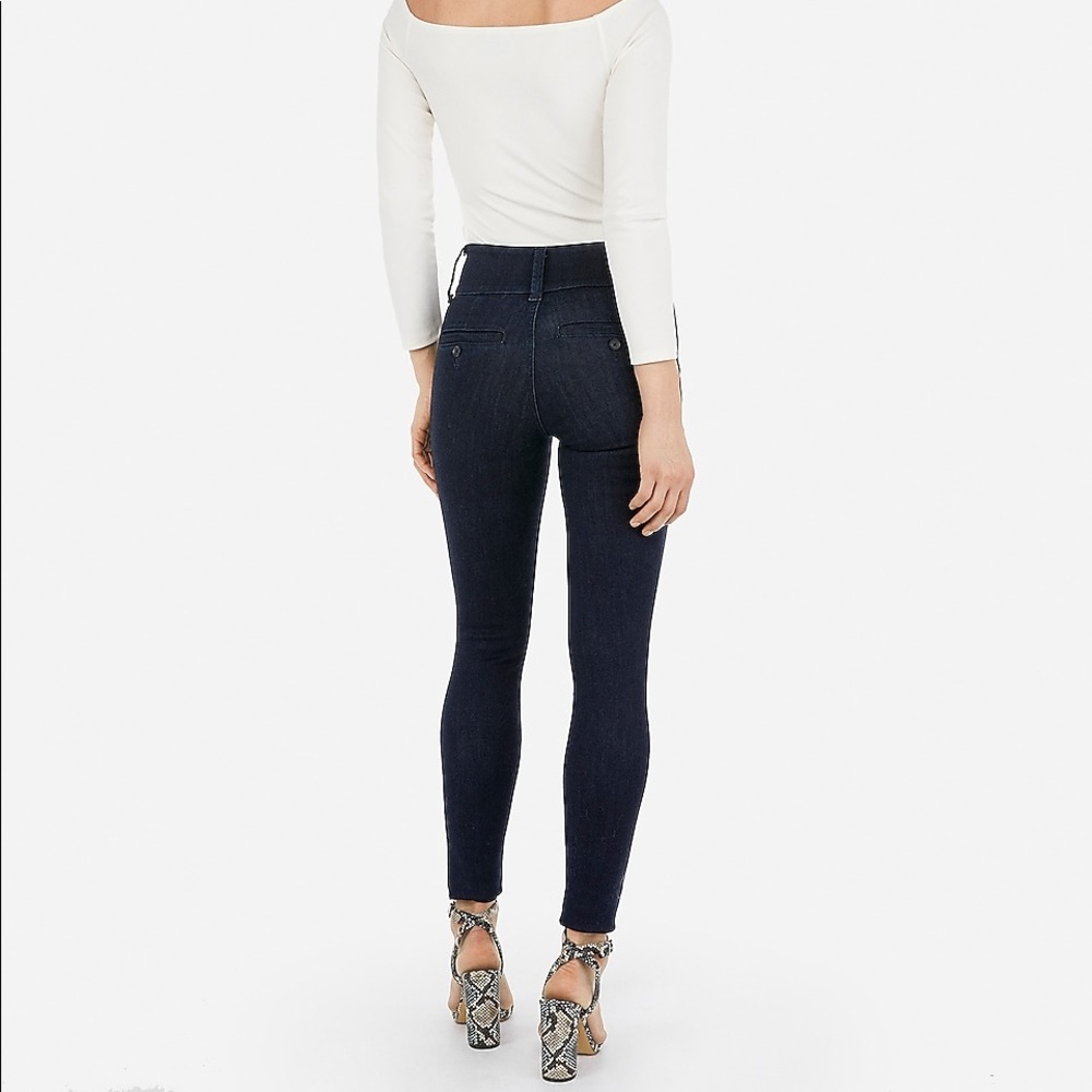 High Waisted Denim Perfect Wide Waistband leggings